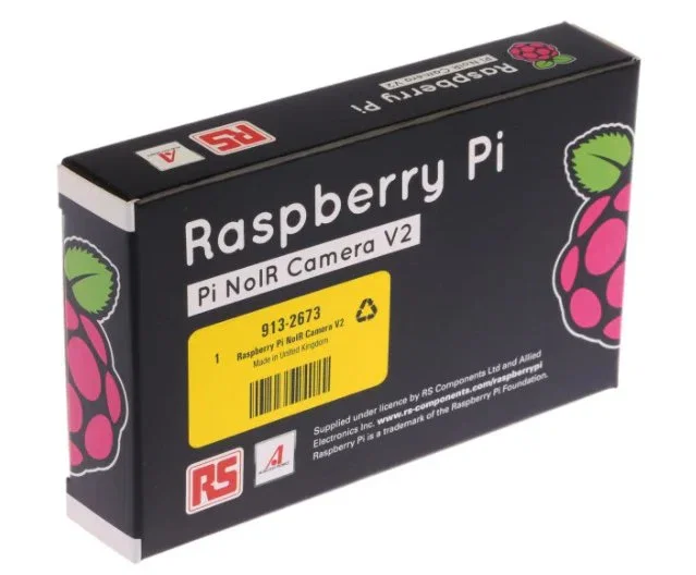 Raspberry Raspberry Pi Camera Module Noir V2.1 - Módulo de Cámara 8MP sin Filtro IR para Fotografía Nocturna, Compatible con Raspberry Pi, 913-2673