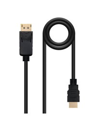 Nano Cable 10.15.4310 Cable Conversor Displayport Macho a HDMI Macho 10m Negro