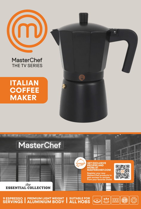 Inde Cafetera Masterchef 9 Tazas Compatible Inducción 11,5 x 21 x 18 cm (6 Unidades) Inde Cafetera Masterchef 9 Tazas Compatible Inducción 11,5 x 21 x 18 cm (6 Unidades)