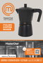 Inde Cafetera Masterchef 9 Tazas Compatible Inducción 11,5 x 21 x 18 cm (6 Unidades)