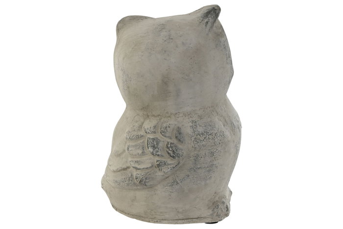 DKD Home Decor Figura de Búho Desgastado de Cemento, Surtido de 3 Unidades