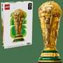 LEGO Trofeo Oficial de la Copa Mundial de la FIFA 43020 - Set de Construcción para Adultos de 2842 Piezas, Réplica del Trofeo con Compartimento Oculto y Minifigura