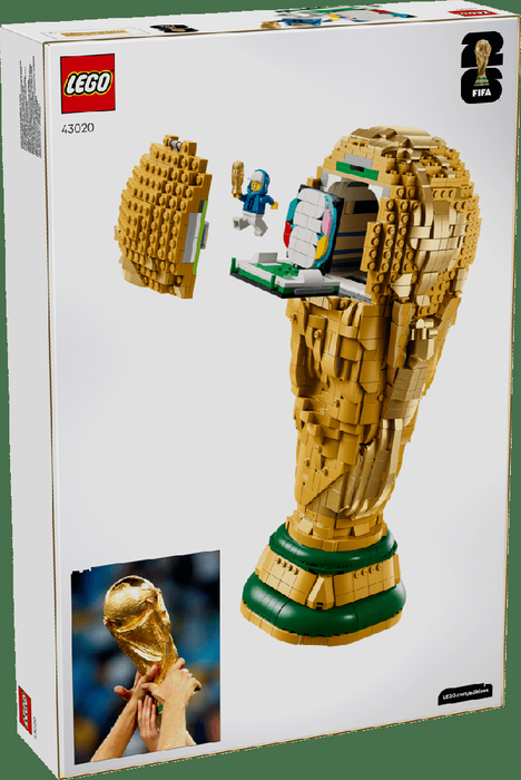 LEGO Trofeo Oficial de la Copa Mundial de la FIFA 43020 - Set de Construcción para Adultos de 2842 Piezas, Réplica del Trofeo con Compartimento Oculto y Minifigura