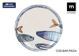 La Mediterranea Plato Llano Peixe 2.0 Monaco Brillo ø26 cm