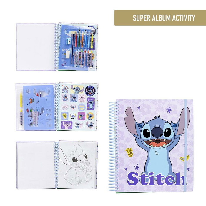 Cerdá Álbum de Actividades Coloreable Stitch Disney Azul Claro Cerdá Álbum de Actividades Coloreable Stitch Disney Azul Claro