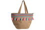 DKD Home Decor Bolso de Yute y Algodón Natural 58x19x63 cm, Pack de 2
