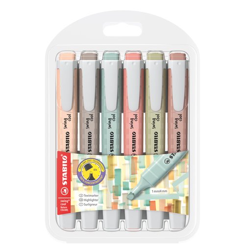 Stabilo swing cool Nature Colors Estuche de 6 Unidades Colores Surtidos Stabilo swing cool Nature Colors Estuche de 6 Unidades Colores Surtidos
