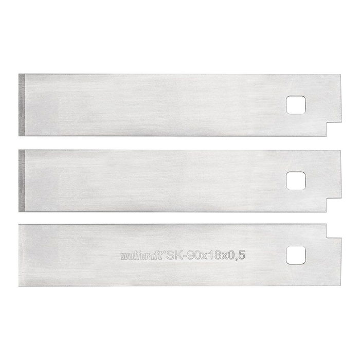 Wolfcraft Cuchillas Rascadoras 18 mm, 3 uds para Cúter Rascador Dual, Eliminación de Silicona