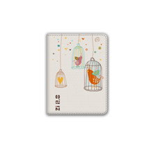 Ziron funda tablet universal para 8" (20.32 cm) con diseño de pajaritos y soporte de 6 posiciones