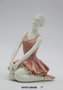 DKD Home Decor Figura de Bailarina en Resina, Pack de 2