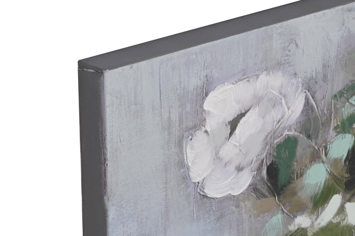 DKD Home Decor Cuadro Lienzo Pino 80x3,5x80 con Macetas (Surtido de 2)