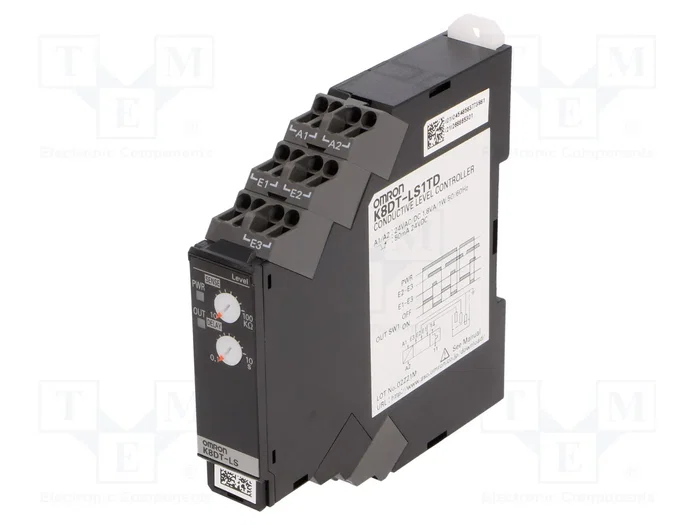 OMRON K8DT-LS1TD Relé de monitorización de nivel para líquido conductivo OMRON K8DT-LS1TD Relé de monitorización de nivel para líquido conductivo
