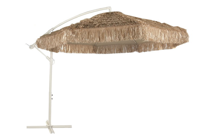 DKD Home Decor Parasol para Terraza y Jardin 300 x 250 x 360 cm Color Marron Beige Fibras UV 50+ Acero Desmontable DKD Home Decor Parasol para Terraza y Jardin 300 x 250 x 360 cm Color Marron Beige Fibras UV 50+ Acero Desmontable