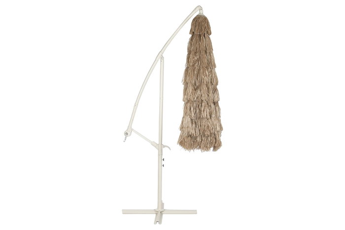 DKD Home Decor Parasol para Terraza y Jardin 300 x 250 x 360 cm Color Marron Beige Fibras UV 50+ Acero Desmontable DKD Home Decor Parasol para Terraza y Jardin 300 x 250 x 360 cm Color Marron Beige Fibras UV 50+ Acero Desmontable