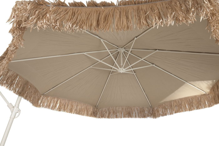 DKD Home Decor Parasol para Terraza y Jardin 300 x 250 x 360 cm Color Marron Beige Fibras UV 50+ Acero Desmontable DKD Home Decor Parasol para Terraza y Jardin 300 x 250 x 360 cm Color Marron Beige Fibras UV 50+ Acero Desmontable