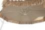 DKD Home Decor Parasol para Terraza y Jardin 300 x 250 x 360 cm Color Marron Beige Fibras UV 50+ Acero Desmontable