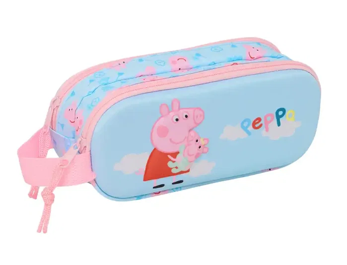 Safta Portatodo Doble 3D Peppa Pig