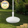 Color Baby Soporte para Parasol Poliresina Blanca 30 Kgs Ø58x35 cm
