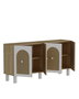 Hanah Home Sapphire Oak, Hazeran Consola Fabricada con Tablero de Partículas Recubierto de Melamina, 150x75x30 cm