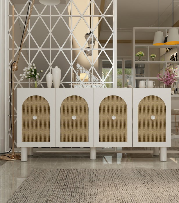 Hanah Home Sapphire Oak, Hazeran Consola Fabricada con Tablero de Partículas Recubierto de Melamina, 150x75x30 cm