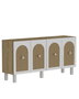 Hanah Home Sapphire Oak, Hazeran Consola Fabricada con Tablero de Partículas Recubierto de Melamina, 150x75x30 cm