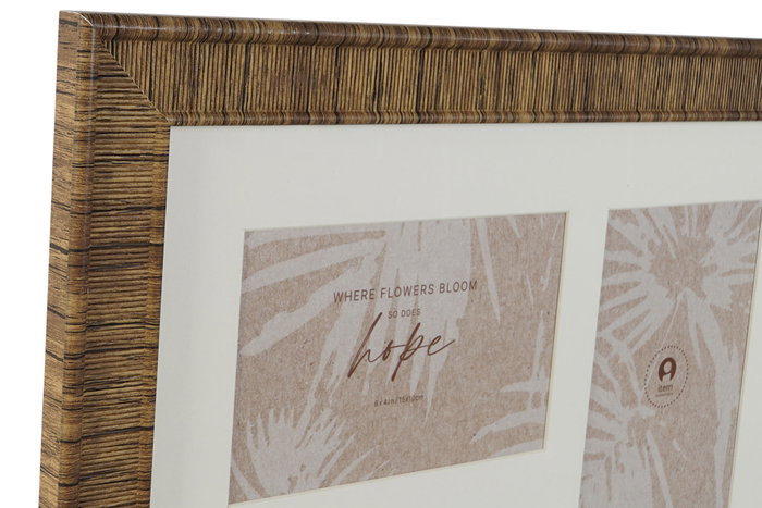 DKD Home Decor Marco Multifoto PS Cristal 38x38 cm 4 Fotos Surtido
