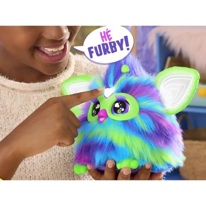 Hasbro Furby Galaxy Juguete interactivo activado por voz que brilla en la oscuridad, peluche, 6 años HASF8901FA0