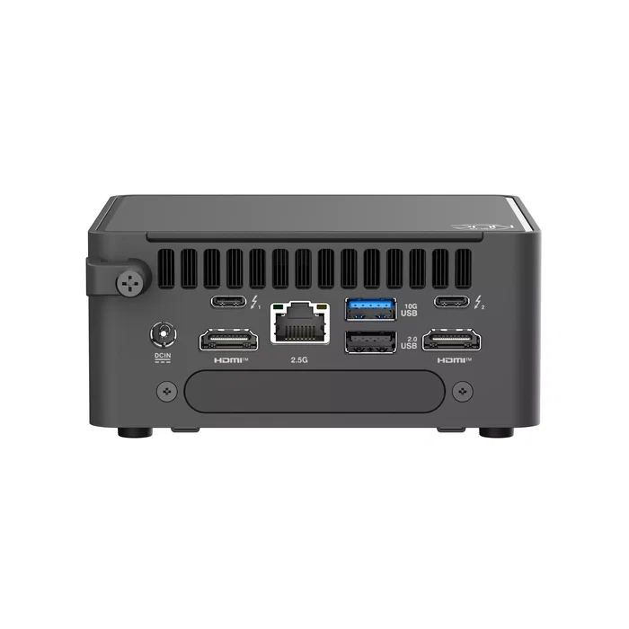 ASUS NUC 15 Pro Kit Mini PC Barebone NUC15CRH-B Negro con Procesador Intel Core Ultra 5 Serie 2 235H, Intel Arc 140T, Wi-Fi 7