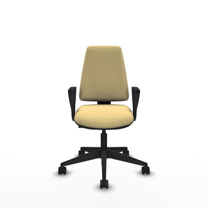 PIQUERAS Y CRESPO Silla de oficina Elche Crema con Brazos Fijos PIQUERAS Y CRESPO Silla de oficina Elche Crema con Brazos Fijos