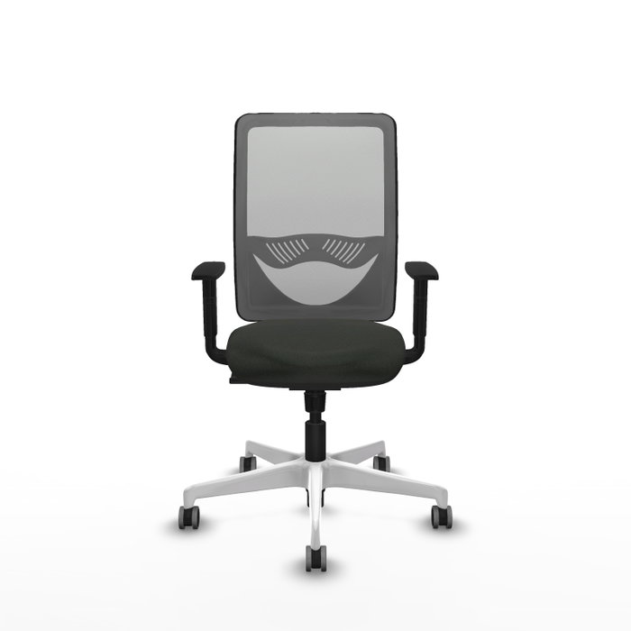 PIQUERAS Y CRESPO Silla de oficina Zulema con mecanismo Sincro, Tela Negra y Malla Gris PIQUERAS Y CRESPO Silla de oficina Zulema con mecanismo Sincro, Tela Negra y Malla Gris