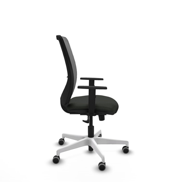 PIQUERAS Y CRESPO Silla de oficina Zulema con mecanismo Sincro, Tela Negra y Malla Gris PIQUERAS Y CRESPO Silla de oficina Zulema con mecanismo Sincro, Tela Negra y Malla Gris