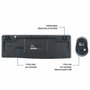 Coolbox Combo Teclado y Ratón Inalámbrico KTR-03W Negro