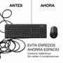 Coolbox Combo Teclado y Ratón Inalámbrico KTR-03W Negro