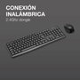 Coolbox Combo Teclado y Ratón Inalámbrico KTR-03W Negro
