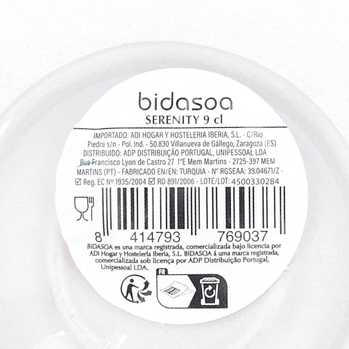 Taza Porcelana Serenity Hydrozero Bidasoa 9 cL