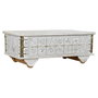 DKD Home Decor Mesa Centro Estilo Indio Blanco Dorado 115 x 60 x 45 cm