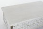 DKD Home Decor Mesa Centro Estilo Indio Blanco Dorado 115 x 60 x 45 cm