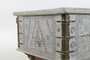 DKD Home Decor Mesa Centro Estilo Indio Blanco Dorado 115 x 60 x 45 cm
