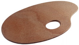 Talens Paleta de Madera Ovalada 25X35 Barnizada