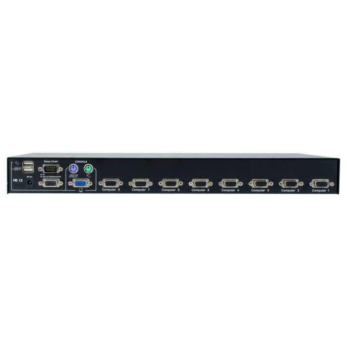 Level One KVM-3208 Switch KVM 8 Puertos PS/2-USB VGA 2048 x 1536 Montaje en Rack Negro