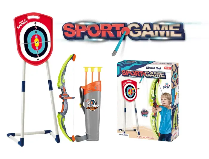 Kingsport Tiro con Arco Deportivo para Niños +3 Años, Juego de Verano con Diana y Flechas, Fomenta Concentración y Coordinación