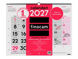 FINOCAM Calendario de Pared Mensual Mixto XL 2027