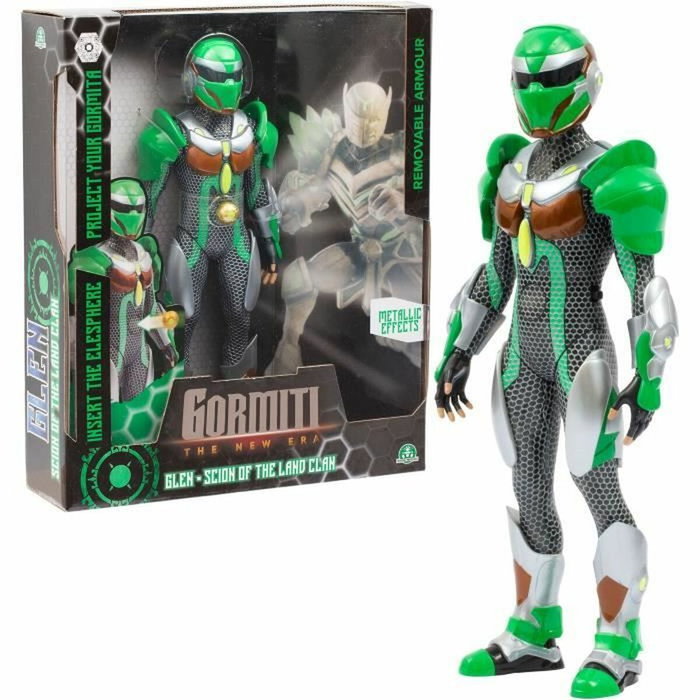 Gormiti Figura Articulada Scion con Proyector de Tierra Glen GRV054 de 27 cm