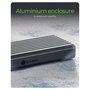 ICY BOX IB-1917M-C32a Caja Externa SSD M.2 NVMe PCIe 4.0, USB-C 3.2 Gen 2x2, 20 Gbit/s, Plug and Play, Negro