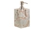 DKD Home Decor Dosificador Mármol Marrón Blanco 7.5 x 7.5 x 18 cm