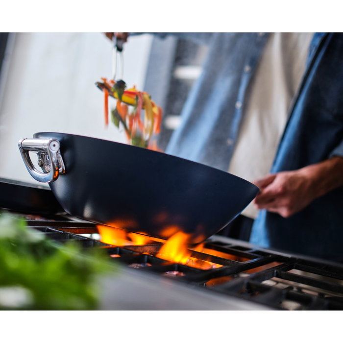 Joseph Joseph Space Wok de 32 cm con mango plegable, Azul Joseph Joseph Space Wok de 32 cm con mango plegable, Azul
