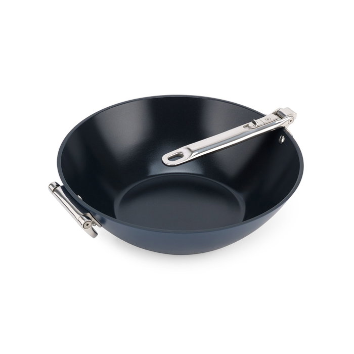 Joseph Joseph Space Wok de 32 cm con mango plegable, Azul Joseph Joseph Space Wok de 32 cm con mango plegable, Azul