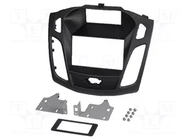 ACV Bastidor de montaje de radio 2 DIN para Ford Focus 2011-2014, negro