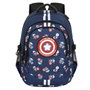 Karactermania Mochila Capitán América Run Plus Fan Azul
