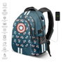 Karactermania Mochila Capitán América Run Plus Fan Azul